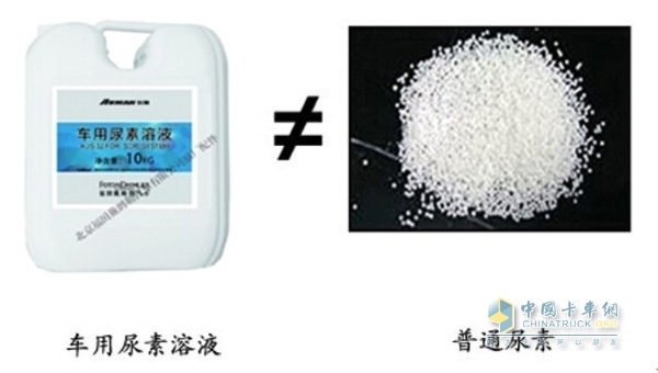 車用尿素不能用農(nóng)用尿素、純凈水代替