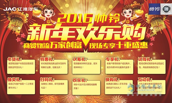 2016帥鈴新年歡樂購十重好禮