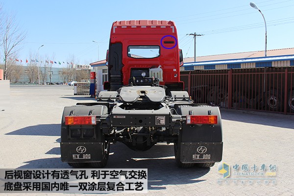 紅巖杰卡390馬力6X2牽引車