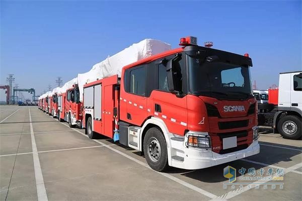 斯堪尼亞登高平臺(tái)消防車