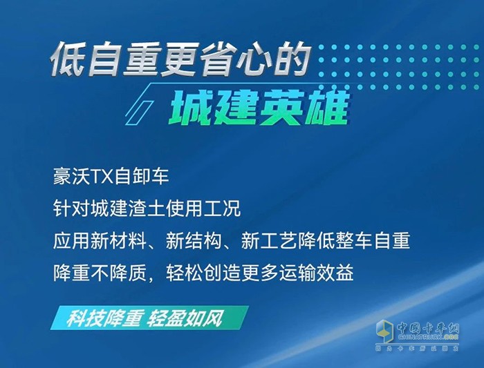 城市煥新季，由我來助力！豪沃TX自卸車勇做城建排頭兵！