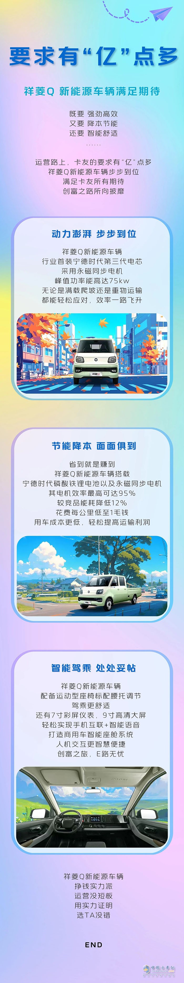 選車要求有“億”點(diǎn)多？祥菱Q新能源車步步到位，運(yùn)營沒短板~