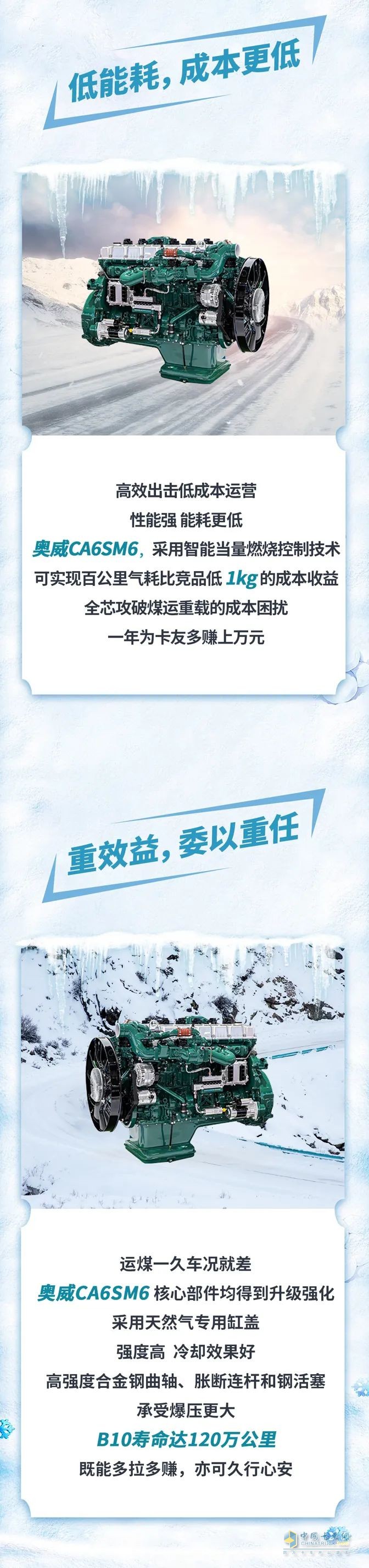 奧威CA6SM6助力冬季溫暖，勇闖黑金之路