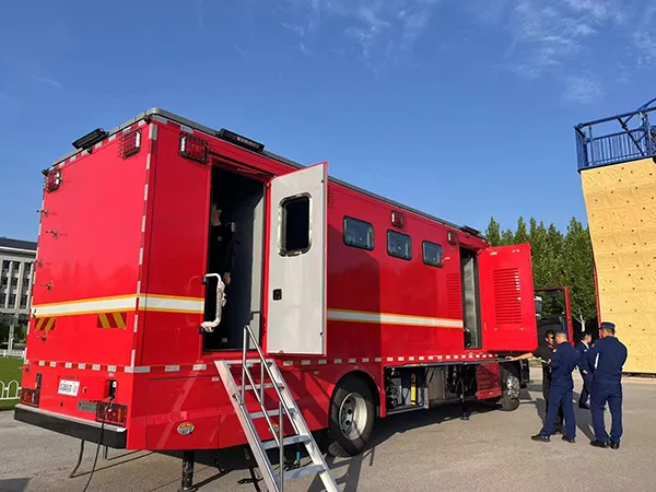 為消防戰(zhàn)勤添力量：森源鴻馬淋浴車在寧夏上崗